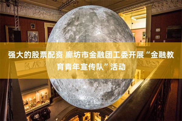 强大的股票配资 廊坊市金融团工委开展“金融教育青年宣传队”活动